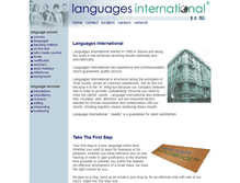 Tablet Screenshot of languagesinternational.it